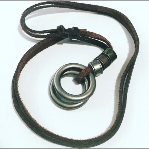 Adjustable Leather Necklace Unisex